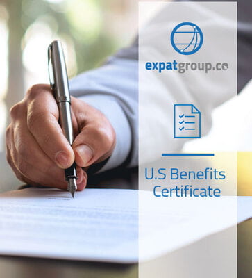 Us Benefits Certificate / Certificado de Pensión EEUU